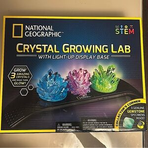 Crystal Growing Lab With Light Up Display Base. Brand New.